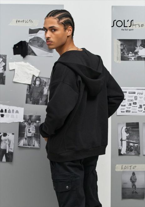 Jelo Schwere Unisex Kapuzen Sweatjacke