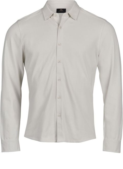 TJ 1416 Piqué Hemd langarm "Luxury Stretch"