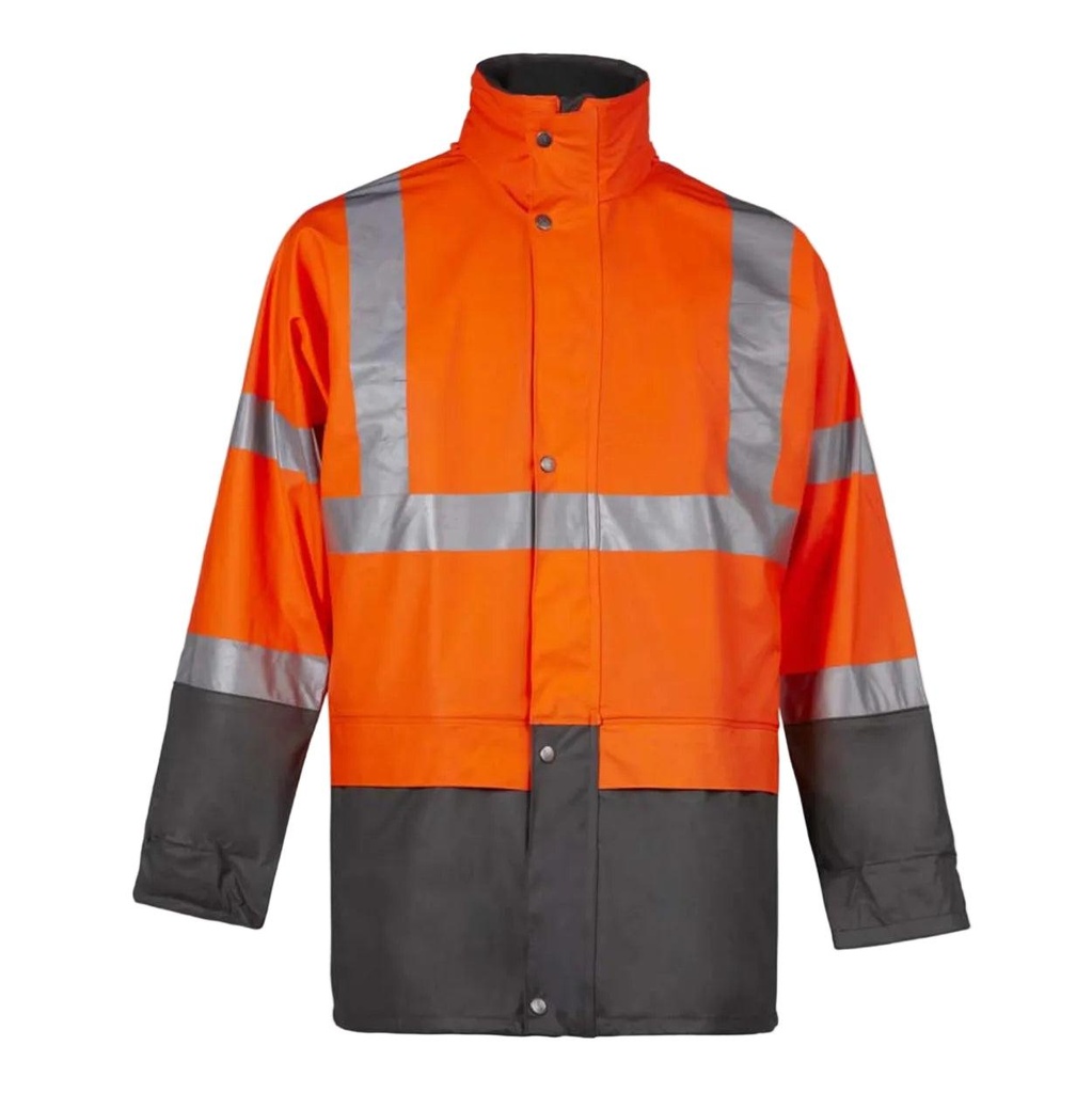 BANDIT WARNSCHUTZ-REGENJACKE (S, Orange)