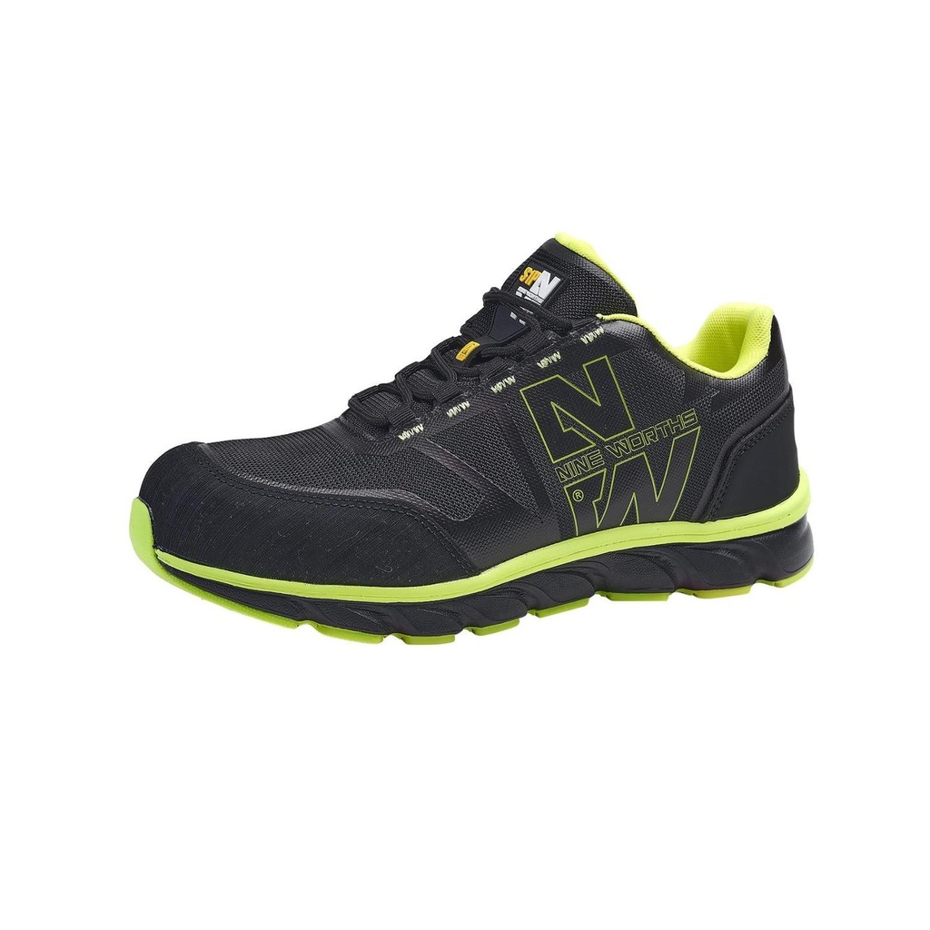 JUSTIN NIEDRIGE SICHERHEITSSCHUHE (Yellow/Black, 39)