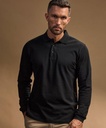 TJ 1406 Herren Luxus Stretch Piqué Polo langarm