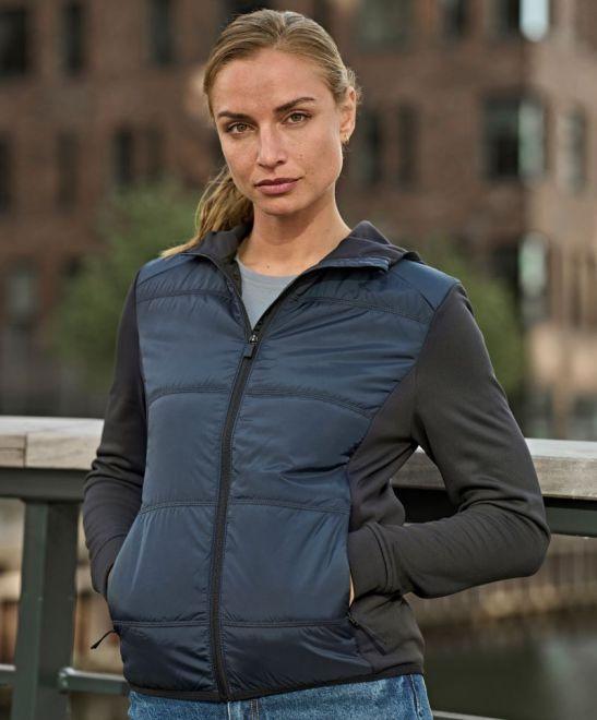 TJ 9113 Damen Hybrid Stretch Kapuzenjacke