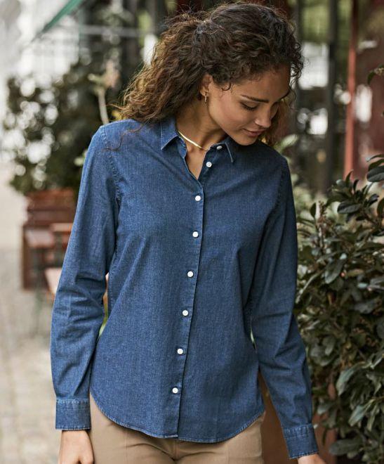 TJ 4005 Denim Bluse langarm