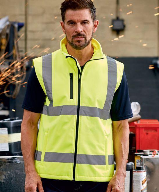 HV 006 Hi-Vis Softshell Gilet