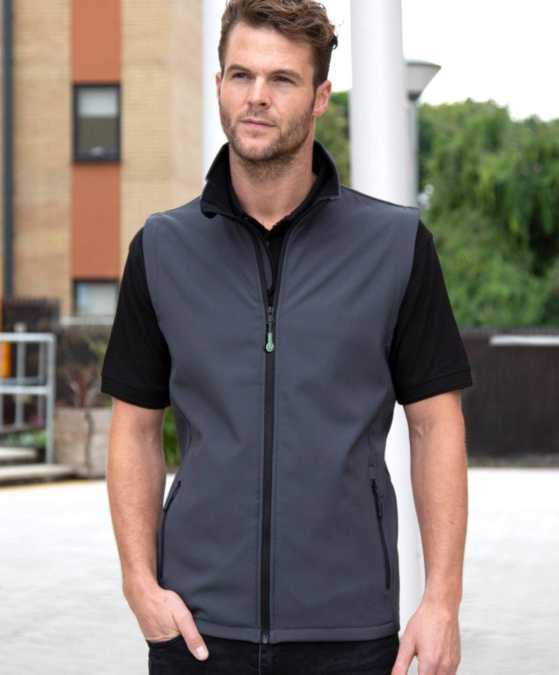 R 232M Herren 2-Lagen Softshell Gilet "Printable"